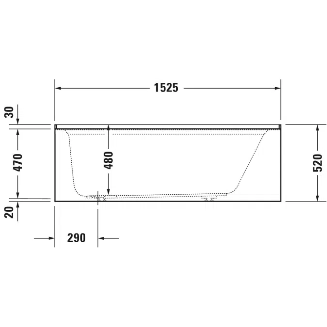 Architec Bañera Blanco 1525x762 mm - 700356