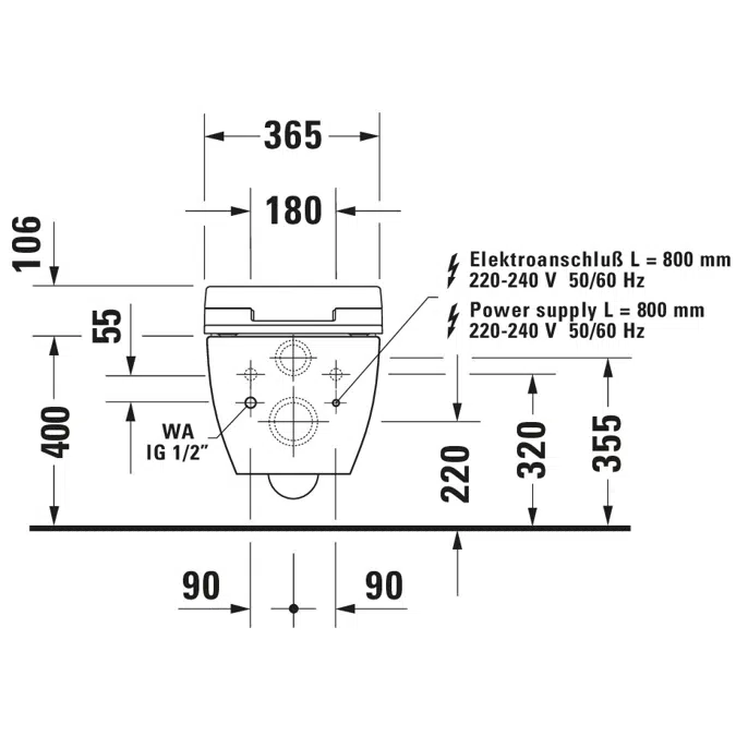 Slim SensoWash Slim Dusch-WC Sitz 611300