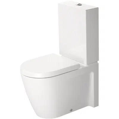 starck 2 floorstanding toilet for combination white high gloss 630 mm - 214509
