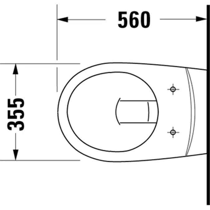 D-Code wall-mounted toilet 018409