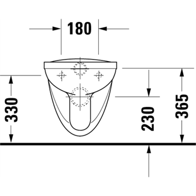 D-Code Inodoro suspendido Basic Blanco Brillante 560 mm - 018409