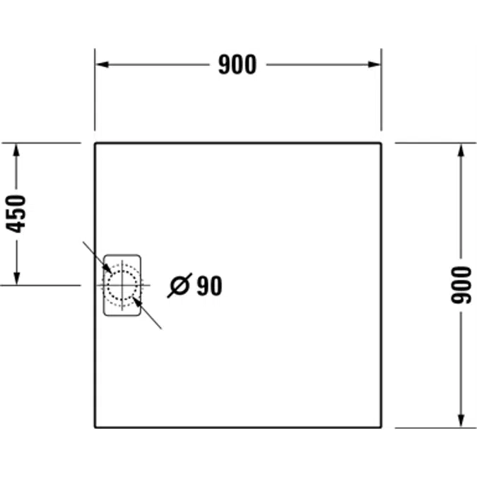 Duravit Stonetto Plato de ducha, Rectangular - 720146