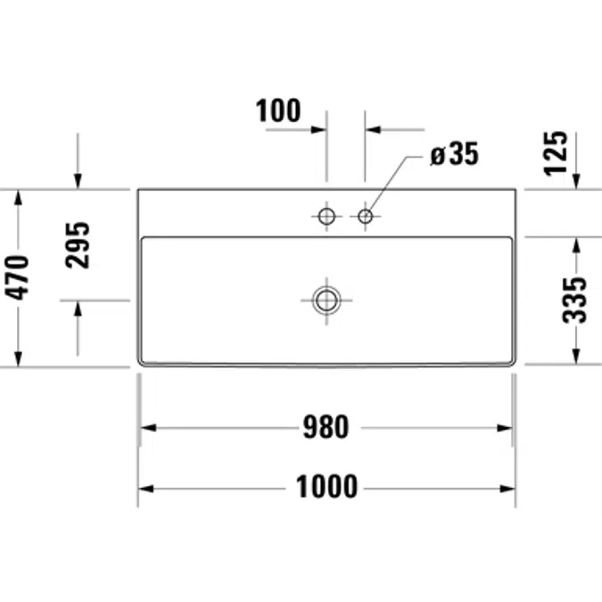 DuraSquare sink 235310
