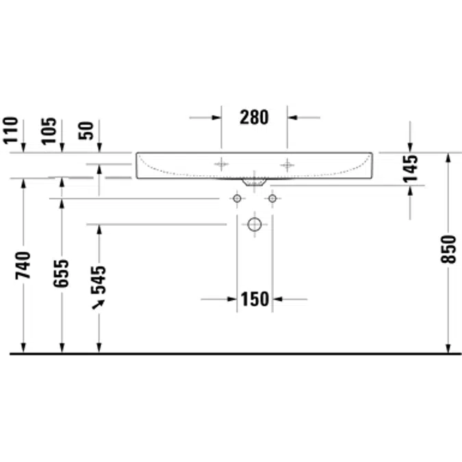 DuraSquare sink 235310