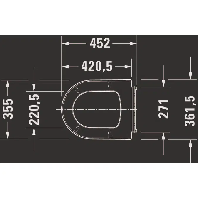 ME by Starck Toilet seat White - 002009