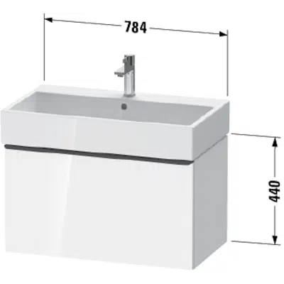 bild för DE4273 D-Neo Vanity unit wall-mounted