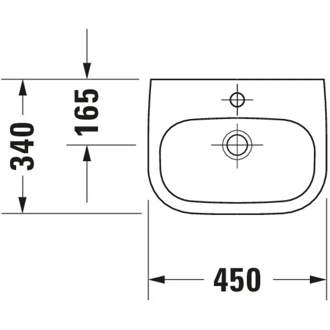 Duravit D-Code Lavamanos - 070545