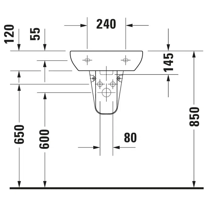 Duravit D-Code Lavamanos - 070545