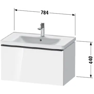 รูปภาพสำหรับ DE4255 D-Neo Vanity unit wall-mounted