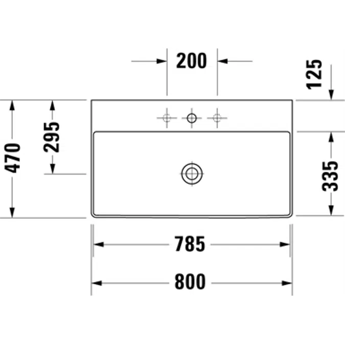 DuraSquare sink 235380