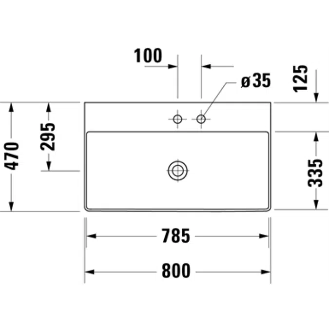 DuraSquare sink 235380