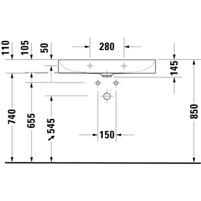 DuraSquare sink 235380