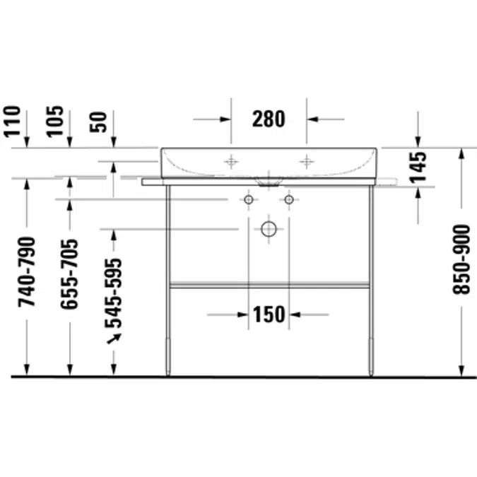DuraSquare sink 235380