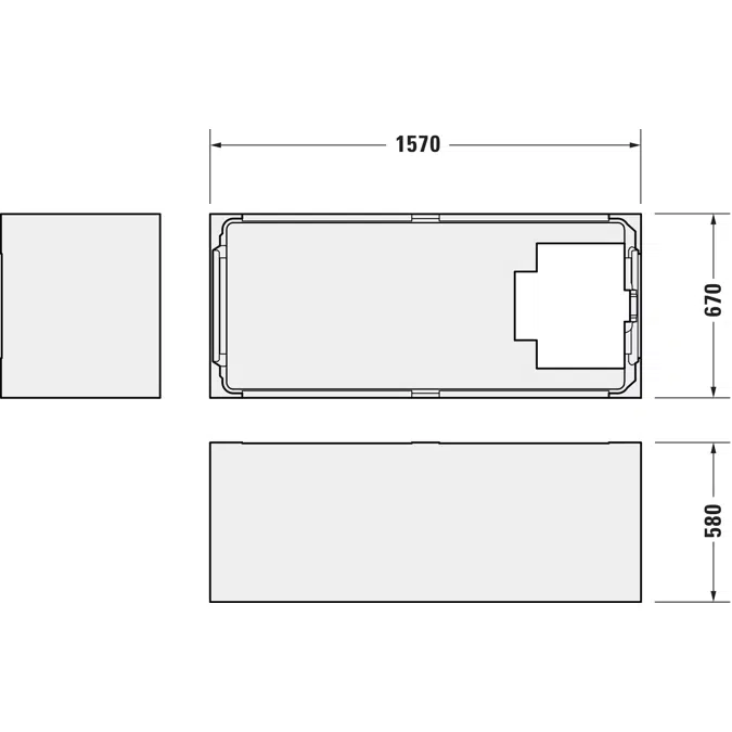 792428 D-Neo Bathtub support