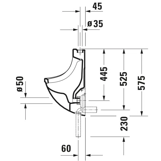 Starck 3 Urinal 082235