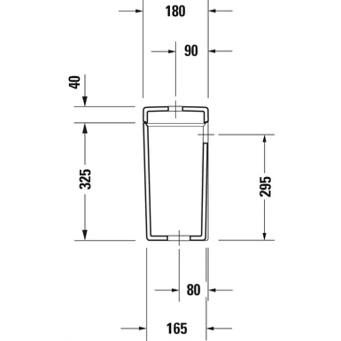 Starck 3 Cistern White 390x180x365 mm - 092010