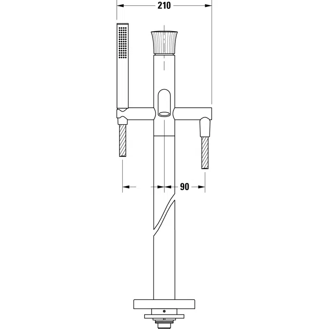 WT5250 Single-lever-bathtub-mixer