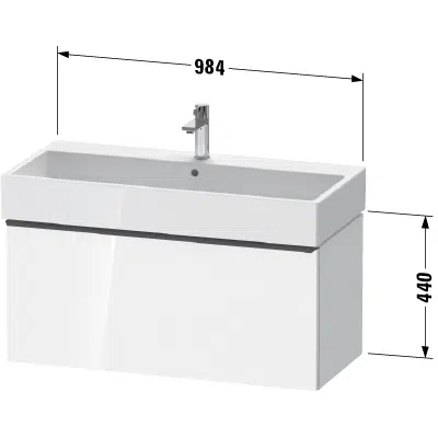 Image for DE4274 D-Neo Vanity unit wall-mounted