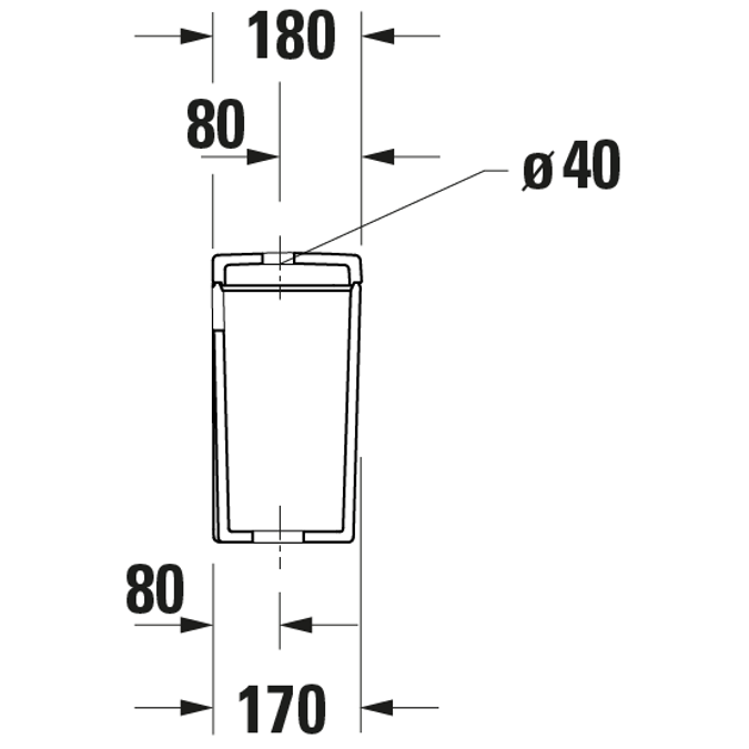 D-Neo Cistern White  395x180x360 mm - 094410