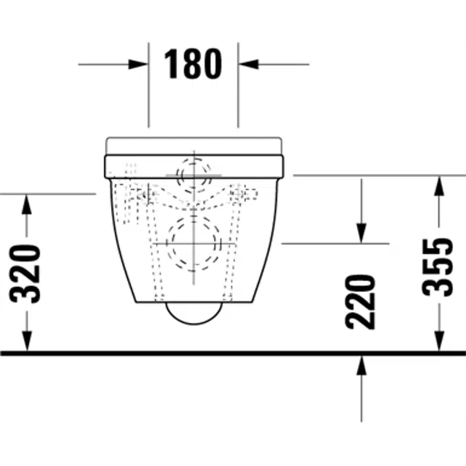 Starck 3 Wand WC 222709