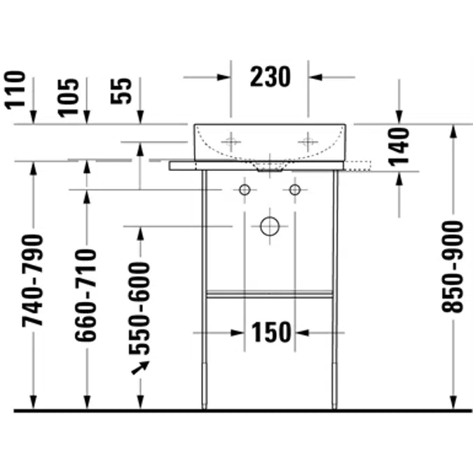 DuraSquare Metal console 003109