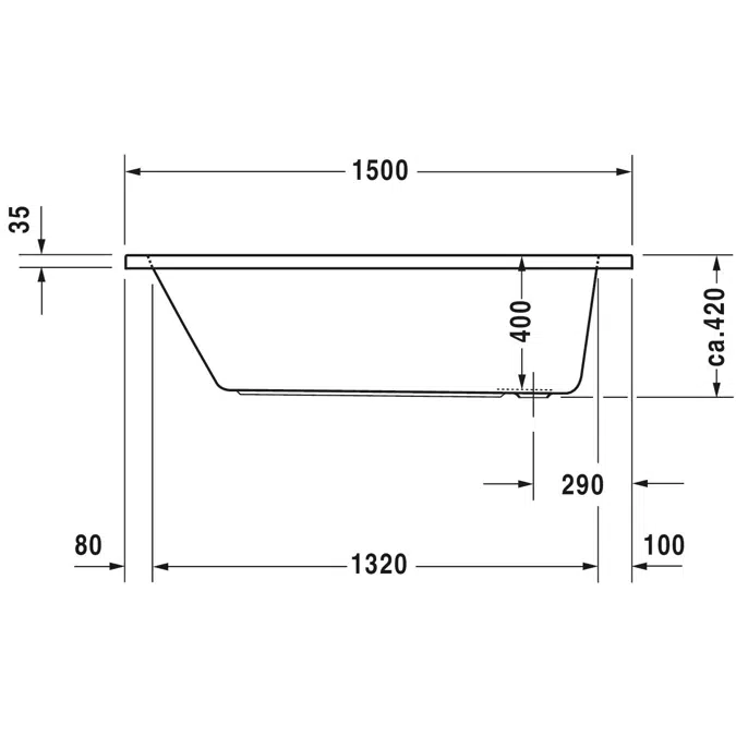 D-Code Badewanne 700095