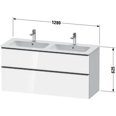 Image pour DE4365 D-Neo Vanity unit wall-mounted