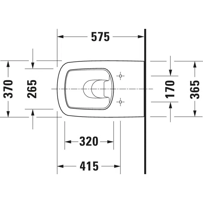 DuraStyle Floorstanding toilet White High Gloss 575 mm - 215009