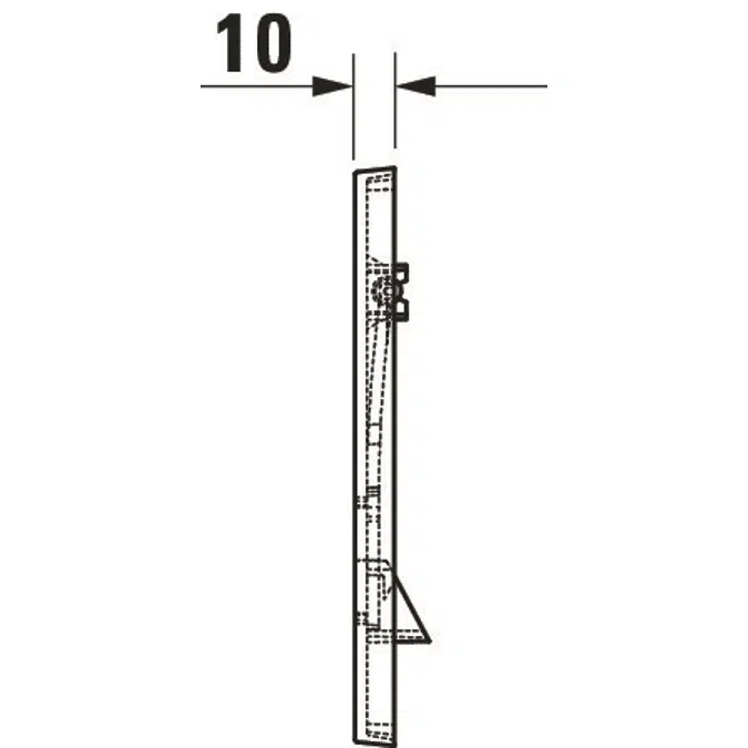 DuraSystem Betätigungsplatte mechanisch für WC WD5001