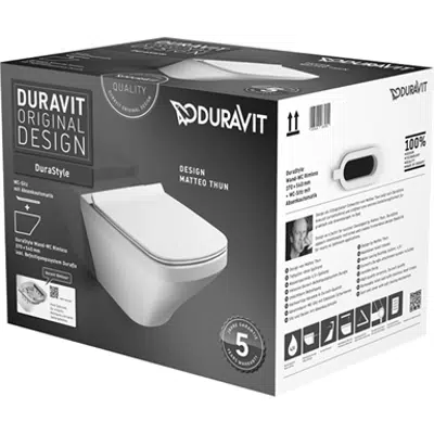 Immagine per DuraStyle Toilet wall mounted Duravit Rimless set 455109