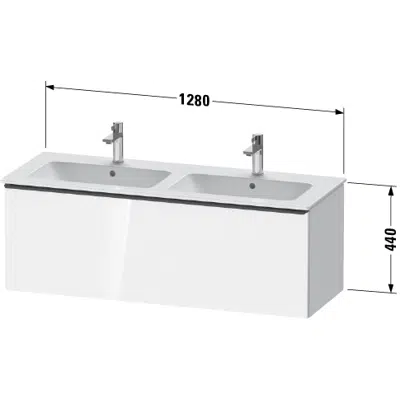 画像 DE4265 D-Neo Vanity unit wall-mounted