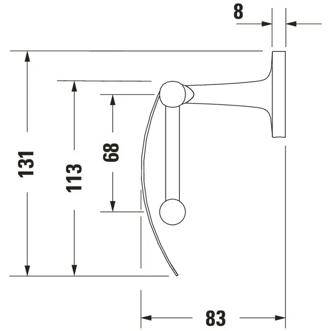 009940 Starck T Toilet paper holder