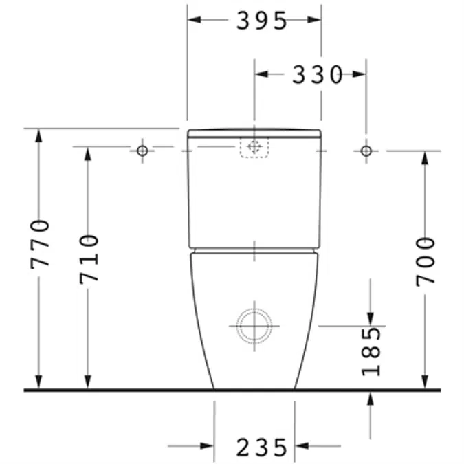ME by Starck Toilet close-coupled 217209