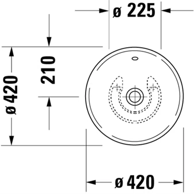 Duravit Bacino Aufsatzbecken 032542