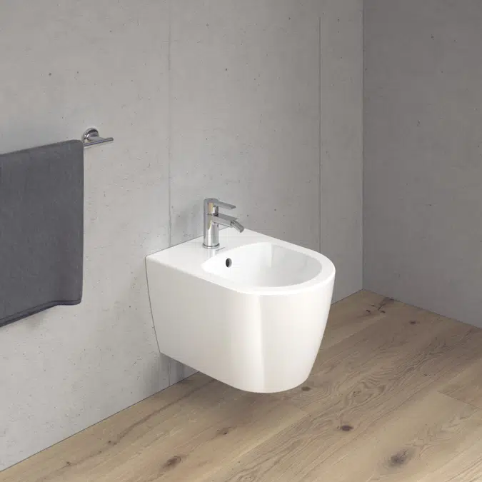ME by Starck Wall-mounted bidet White High Gloss 480 mm - 229015