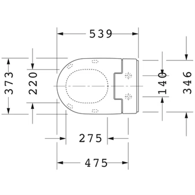 Duravit SensoWash Slim Asiento de lavado - 611000