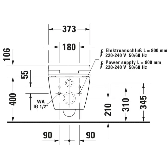 Duravit SensoWash Slim Asiento de lavado - 611000