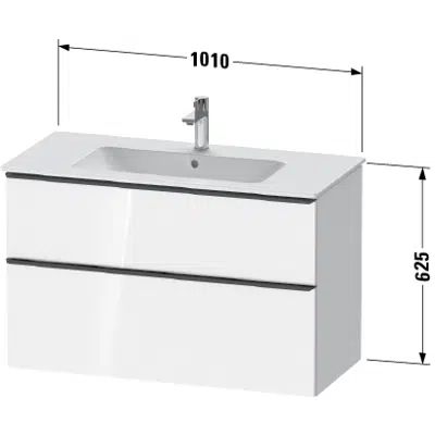 画像 DE4363 D-Neo Vanity unit wall-mounted