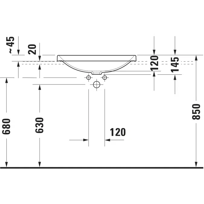 035860 D-Neo Undermount sink