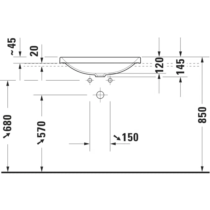 035860 D-Neo Undermount sink