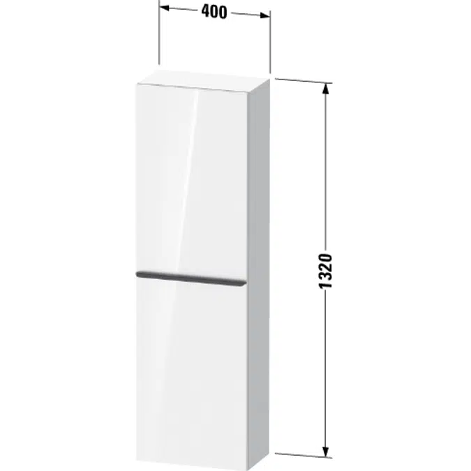 DE1318 D-Neo Semi tall cabinet