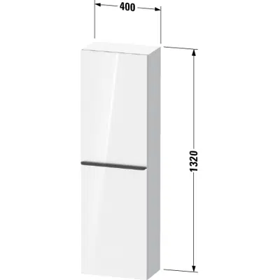 Image for DE1318 D-Neo Semi tall cabinet