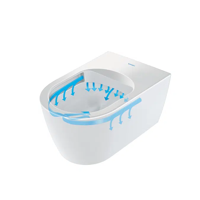 ME by Starck Toilet set wall-mounted  373,5x570x395 mm - 452909