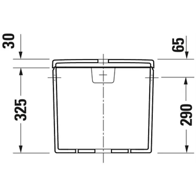 Duravit No.1 Cistern White  390x170x355 mm - 094110