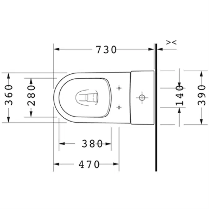 ME by Starck One-piece toilet Duravit Rimless¨ 217301