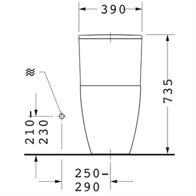 ME by Starck One-piece toilet Duravit Rimless¨ 217301