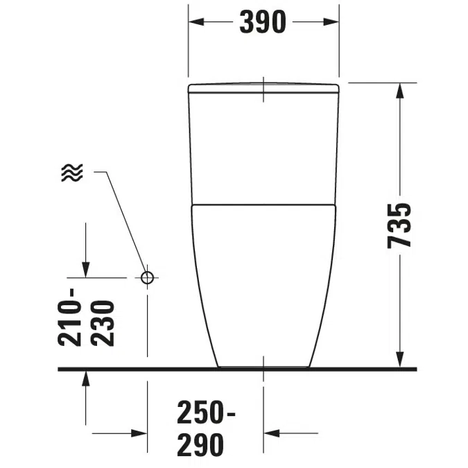 ME by Starck One-piece toilet Duravit Rimless¨ 217301