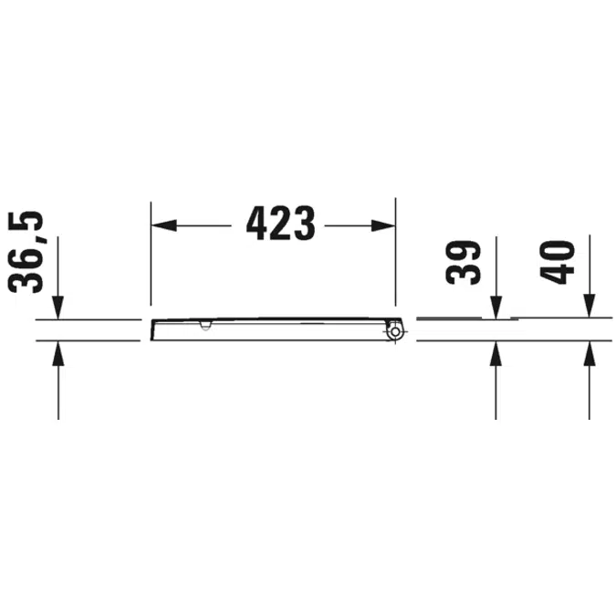 ME by Starck Toilet seat White  374x438x51 mm - 0020110000
