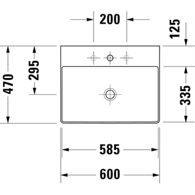 DuraSquare Waschtisch 235360