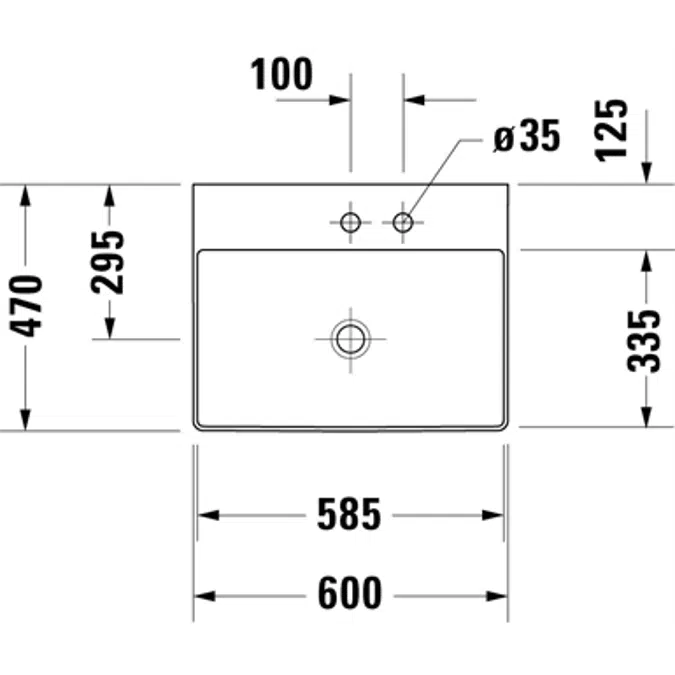 DuraSquare Waschtisch 235360